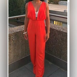 Elegant Forever 21 Orange Jumpsuit